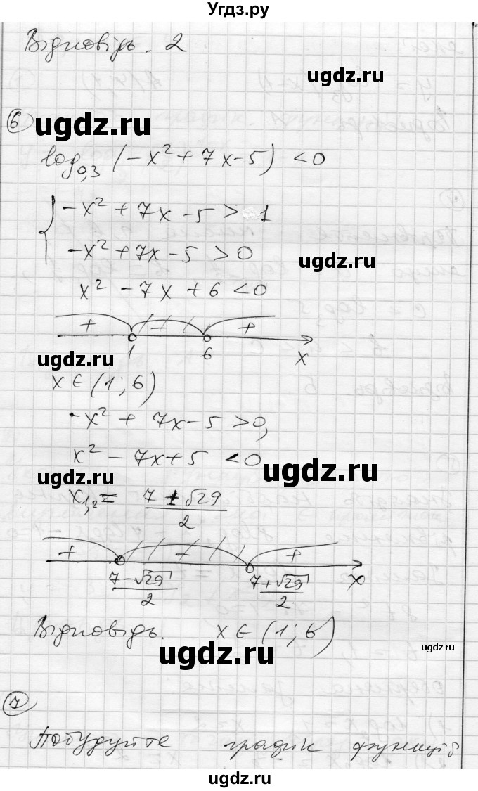 ГДЗ (Решебник) по алгебре 11 класс (комплексная тетрадь для контроля знаний) Зинченко О.Г. / страница номер / 24(продолжение 4)
