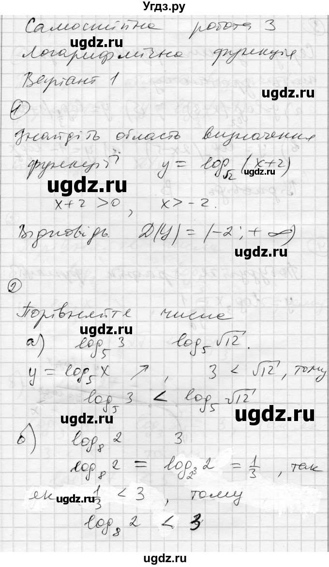 ГДЗ (Решебник) по алгебре 11 класс (комплексная тетрадь для контроля знаний) Зинченко О.Г. / страница номер / 4
