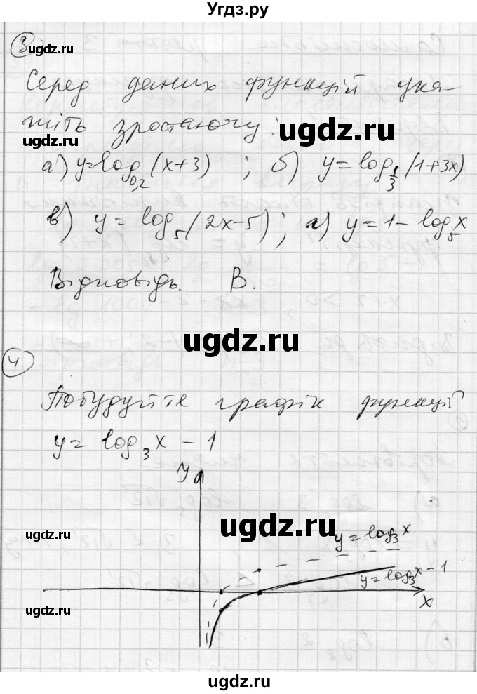 ГДЗ (Решебник) по алгебре 11 класс (комплексная тетрадь для контроля знаний) Зинченко О.Г. / страница номер / 4(продолжение 2)