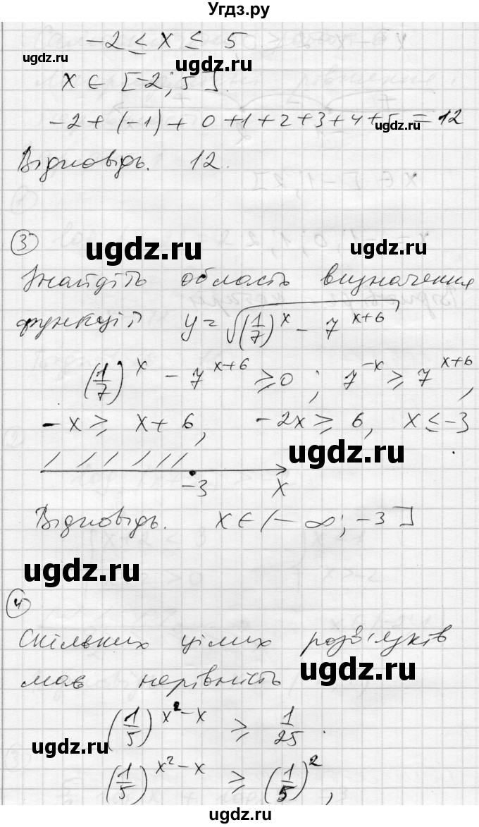 ГДЗ (Решебник) по алгебре 11 класс (комплексная тетрадь для контроля знаний) Зинченко О.Г. / страница номер / 6(продолжение 5)