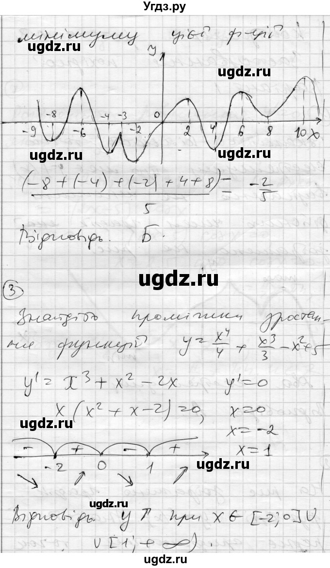 ГДЗ (Решебник) по алгебре 11 класс (комплексная тетрадь для контроля знаний) Зинченко О.Г. / страница номер / 33(продолжение 2)