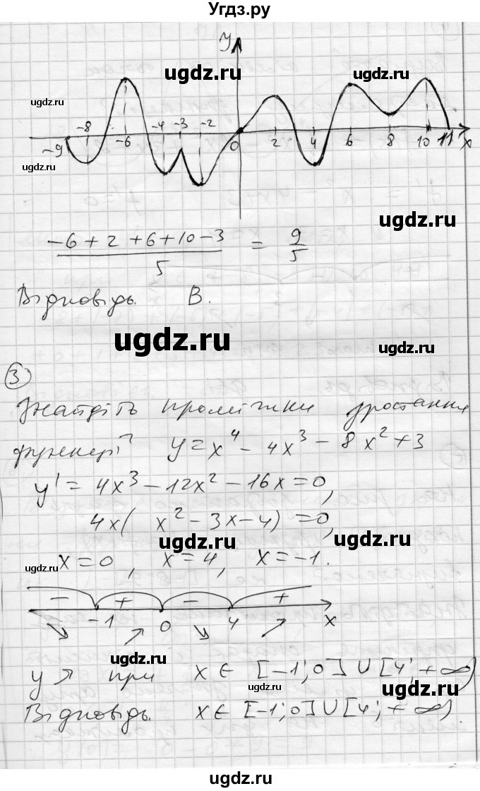 ГДЗ (Решебник) по алгебре 11 класс (комплексная тетрадь для контроля знаний) Зинченко О.Г. / страница номер / 33(продолжение 5)