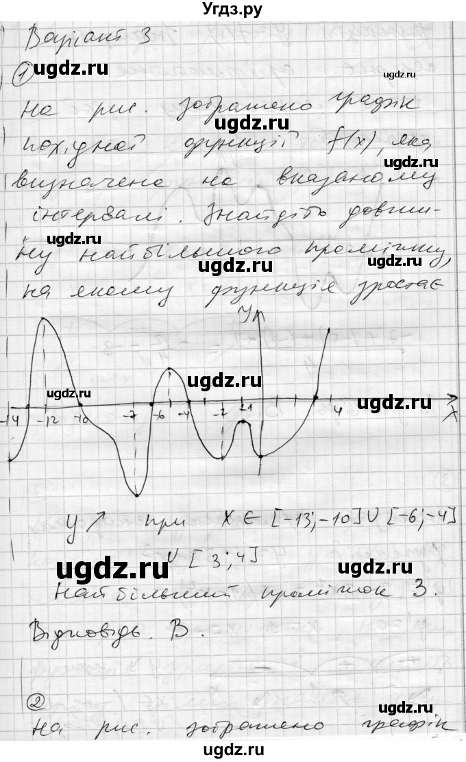 ГДЗ (Решебник) по алгебре 11 класс (комплексная тетрадь для контроля знаний) Зинченко О.Г. / страница номер / 35