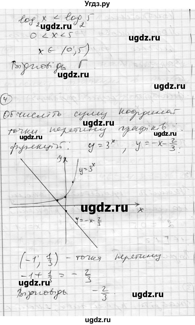 ГДЗ (Решебник) по алгебре 11 класс (комплексная тетрадь для контроля знаний) Зинченко О.Г. / страница номер / 37(продолжение 2)