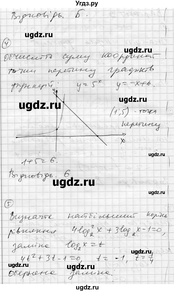 ГДЗ (Решебник) по алгебре 11 класс (комплексная тетрадь для контроля знаний) Зинченко О.Г. / страница номер / 39(продолжение 2)