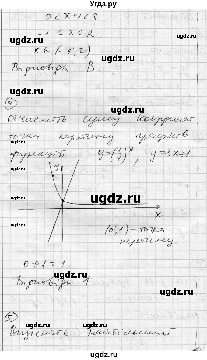 ГДЗ (Решебник) по алгебре 11 класс (комплексная тетрадь для контроля знаний) Зинченко О.Г. / страница номер / 39(продолжение 5)