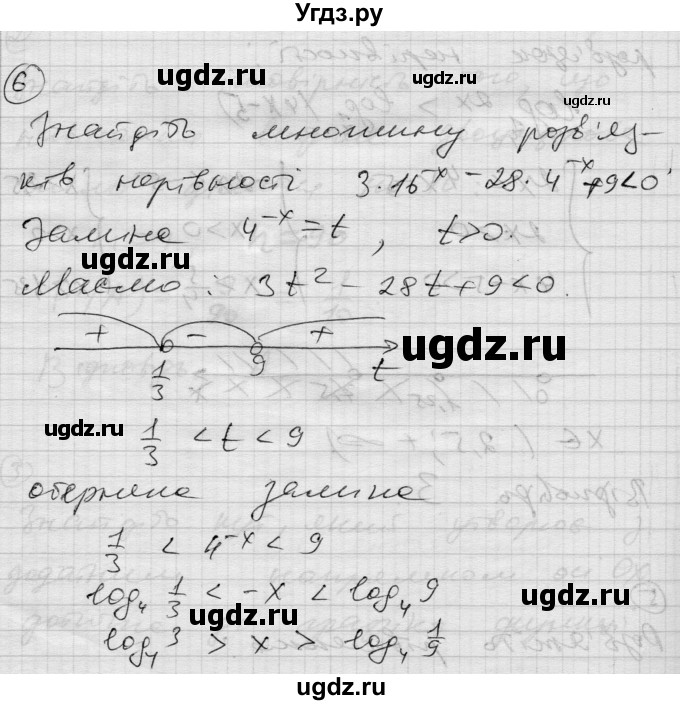 ГДЗ (Решебник) по алгебре 11 класс (комплексная тетрадь для контроля знаний) Зинченко О.Г. / страница номер / 52(продолжение 4)