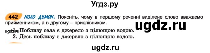 ГДЗ (Учебник) по украинскому языку 7 класс Заболотний О.В. / вправа номер / 442