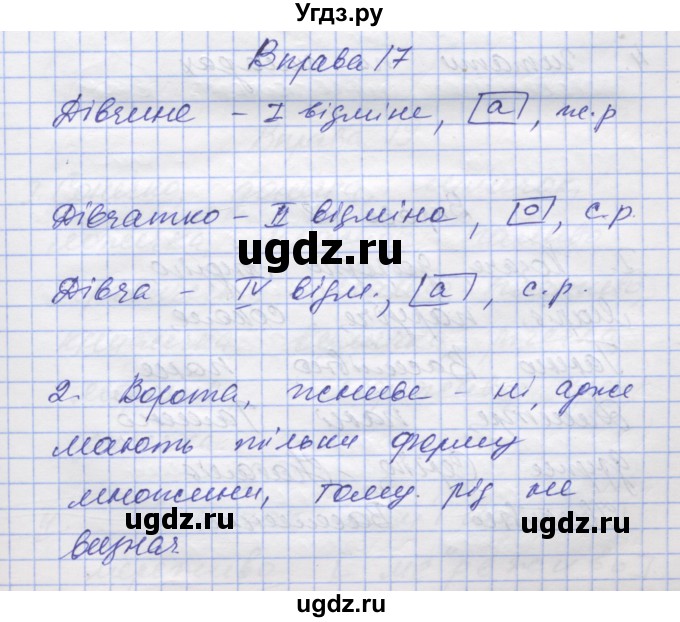 ГДЗ (Решебник) по украинскому языку 7 класс Заболотний О.В. / вправа номер / 17