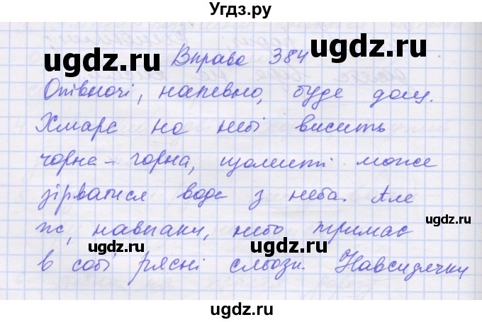 ГДЗ (Решебник) по украинскому языку 7 класс Заболотний О.В. / вправа номер / 384