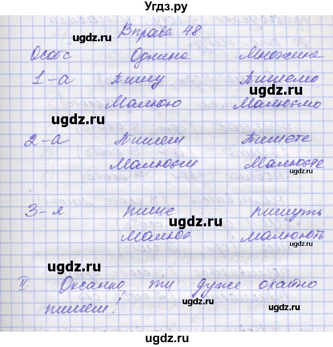 ГДЗ (Решебник) по украинскому языку 7 класс Заболотний О.В. / вправа номер / 48