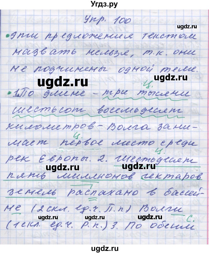 ГДЗ (Решебник) по русскому языку 7 класс Коновалова М.В. / упражнение номер / 100