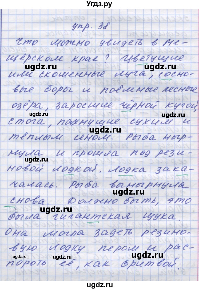 ГДЗ (Решебник) по русскому языку 7 класс Коновалова М.В. / упражнение номер / 38