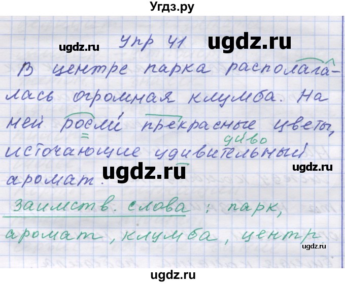 ГДЗ (Решебник) по русскому языку 7 класс Коновалова М.В. / упражнение номер / 41