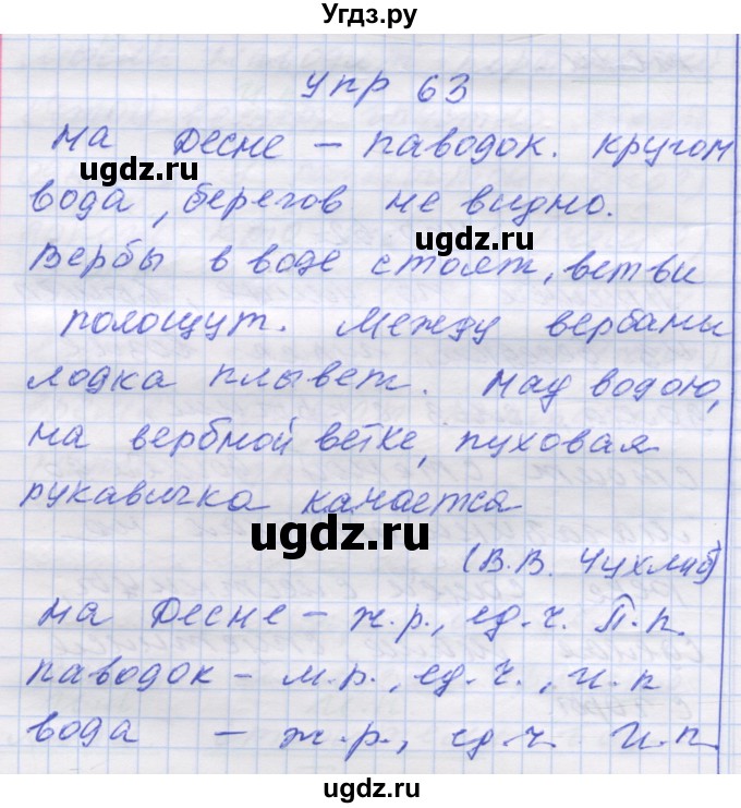 ГДЗ (Решебник) по русскому языку 7 класс Коновалова М.В. / упражнение номер / 63