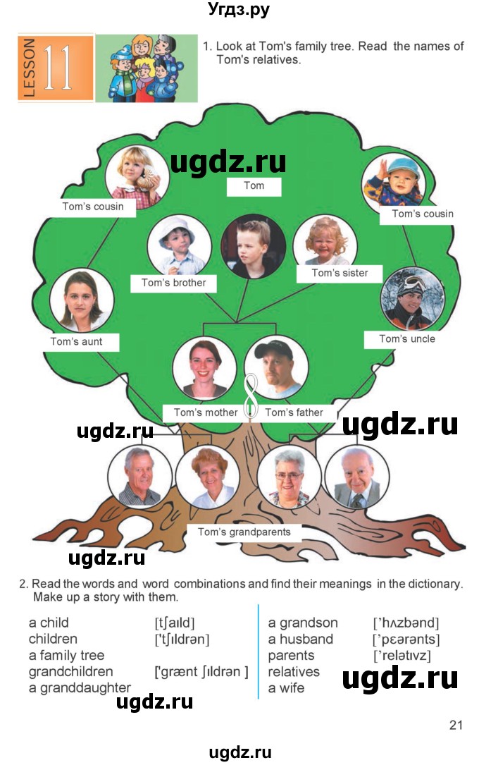 ГДЗ (Учебник) по английскому языку 4 класс Морська Л.И. / сторінка номер / 21