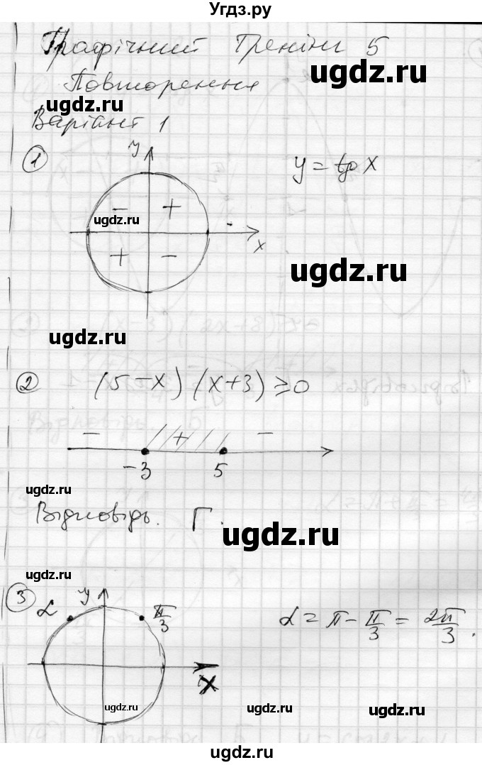 ГДЗ (Решебник) по алгебре 10 класс (комплексная тетрадь для контроля знаний) Скляренко О.В. / сторінка номер / 14