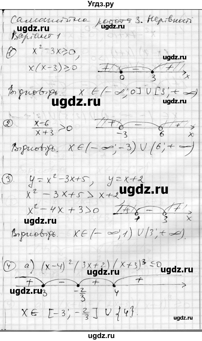 ГДЗ (Решебник) по алгебре 10 класс (комплексная тетрадь для контроля знаний) Скляренко О.В. / сторінка номер / 17