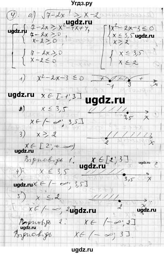 ГДЗ (Решебник) по алгебре 10 класс (комплексная тетрадь для контроля знаний) Скляренко О.В. / сторінка номер / 19(продолжение 2)