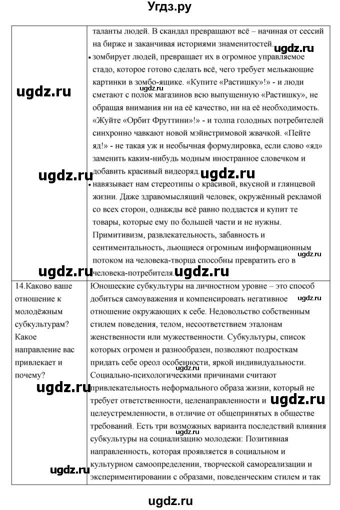 ГДЗ (Решебник) по истории 9 класс (рабочая тетрадь) И.А. Ермакова / раздел номер / 7(продолжение 9)