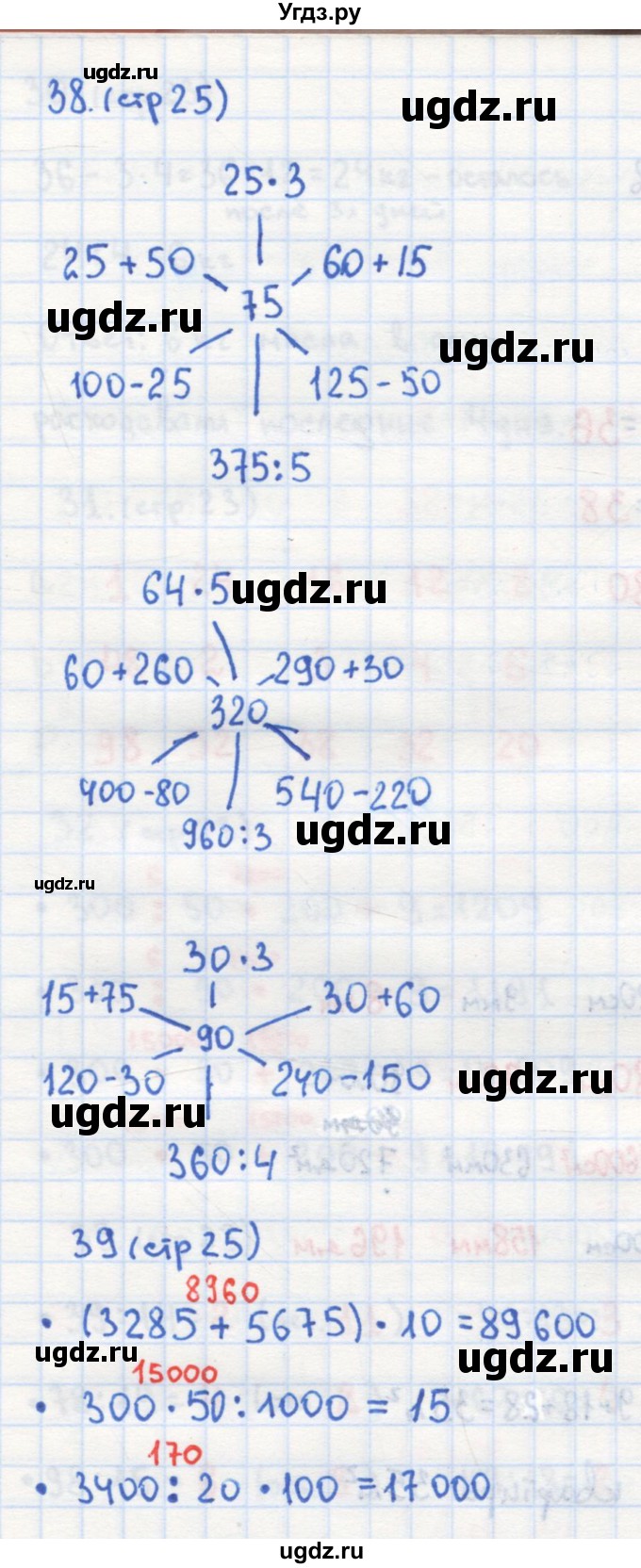 ГДЗ (Решебник) по математике 4 класс (рабочая тетрадь) Кремнева С.Ю. / часть 1. страница номер / 25