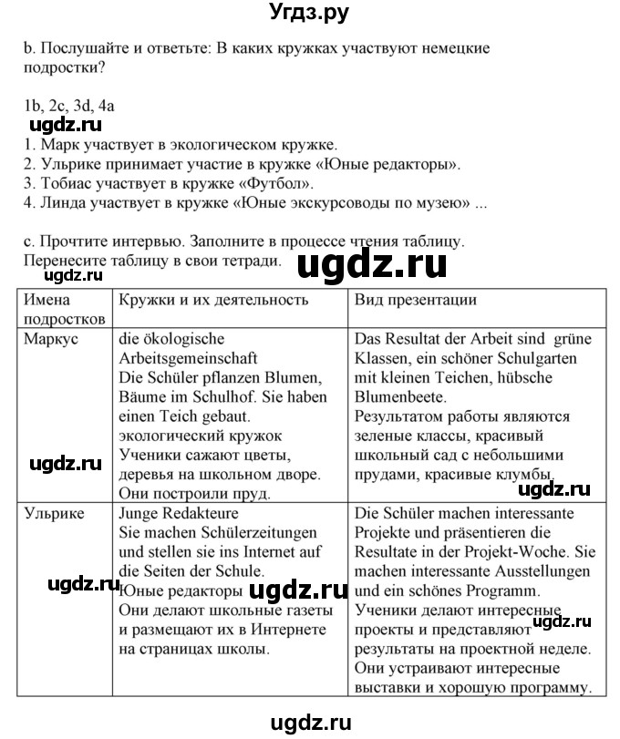 ГДЗ (Решебник) по немецкому языку 8 класс Будько А.Ф. / страница номер / 26