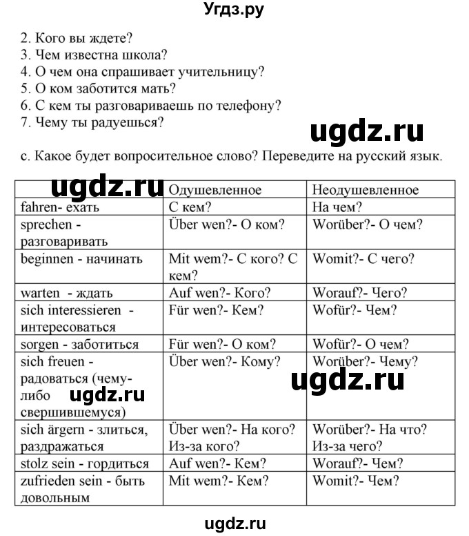 ГДЗ (Решебник) по немецкому языку 8 класс Будько А.Ф. / страница номер / 36(продолжение 2)