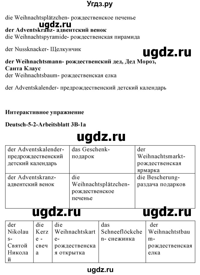 ГДЗ (Решебник) по немецкому языку 5 класс Будько А.Ф. / часть 1. страница / 99(продолжение 2)