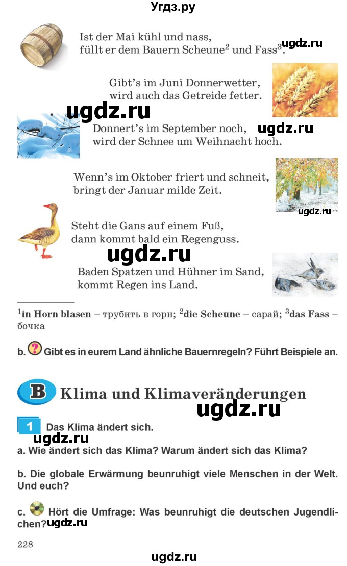 ГДЗ (Учебник) по немецкому языку 9 класс Будько А.Ф. / страница номер / 228