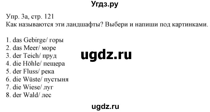 ГДЗ (Решебник) по немецкому языку 6 класс (рабочая тетрадь) Будько А.Ф. / страница / 121