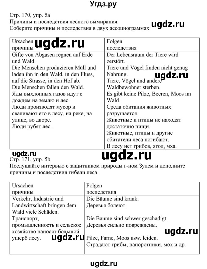 ГДЗ (Решебник) по немецкому языку 11 класс Будько А.Ф. / страница / 171