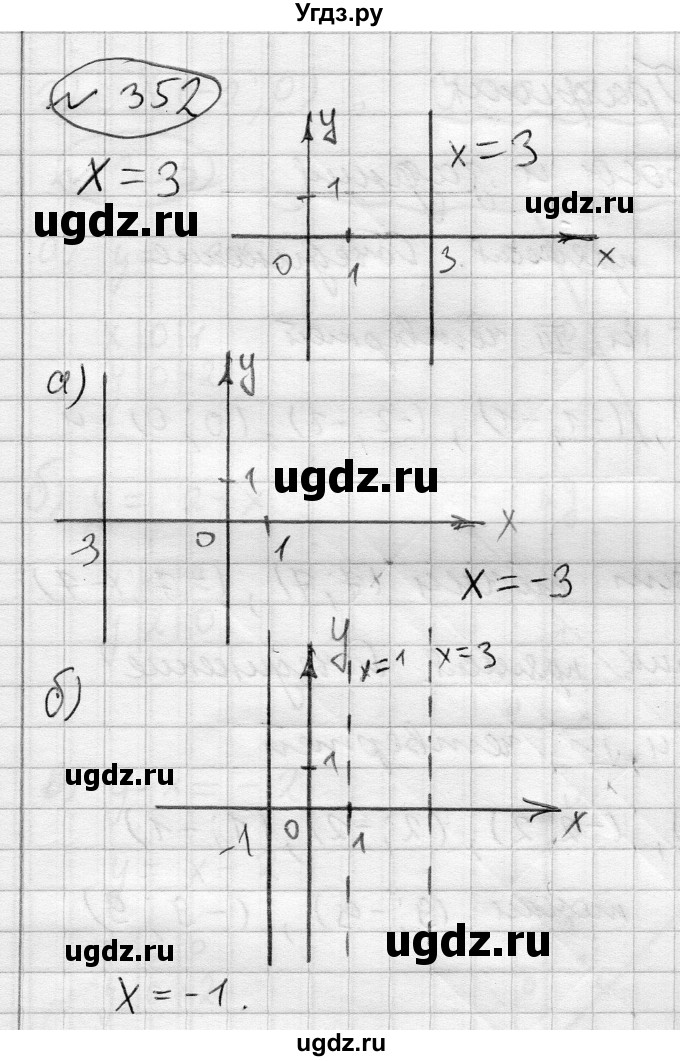 ГДЗ (Решебник) по алгебре 7 класс Бунимович Е.А. / упражнение номер / 352
