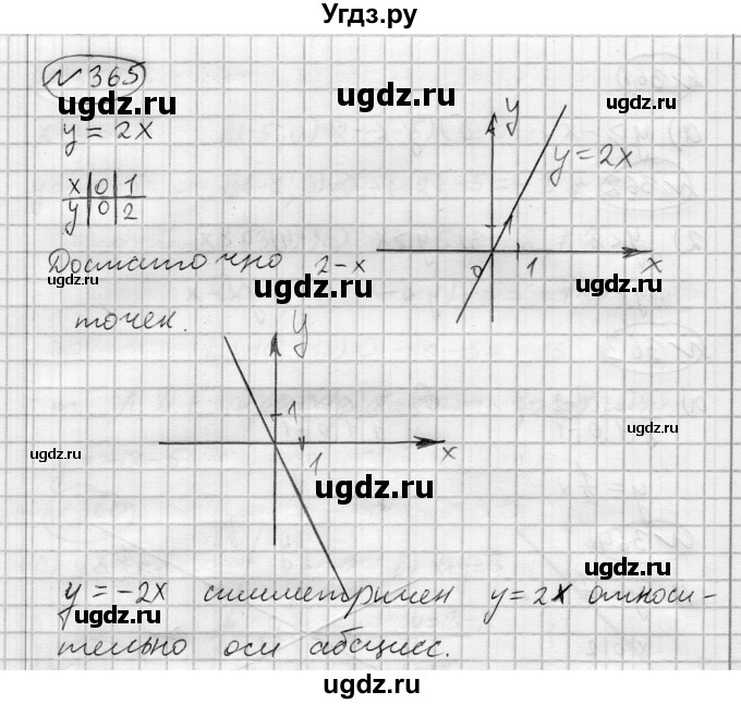 ГДЗ (Решебник) по алгебре 7 класс Бунимович Е.А. / упражнение номер / 365