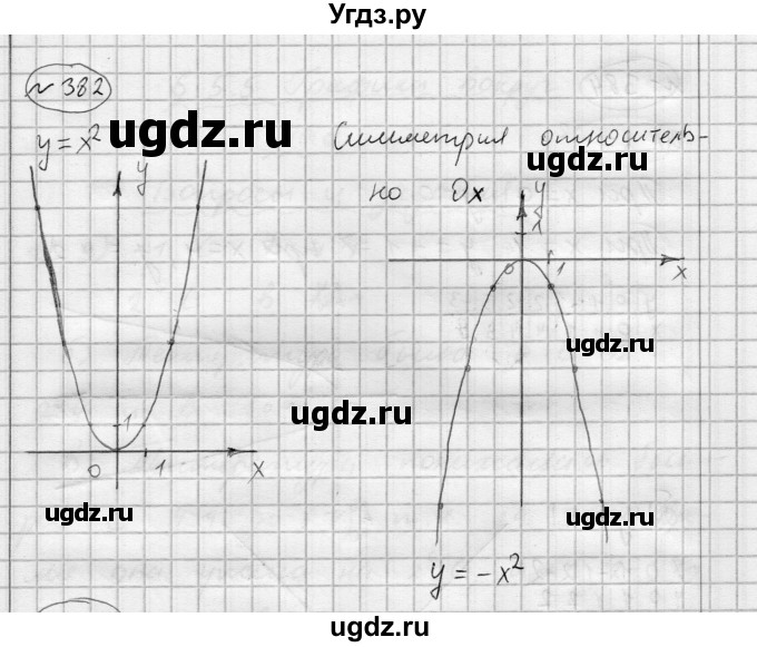 ГДЗ (Решебник) по алгебре 7 класс Бунимович Е.А. / упражнение номер / 382