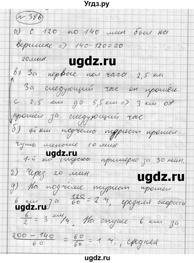 ГДЗ (Решебник) по алгебре 7 класс Бунимович Е.А. / упражнение номер / 386