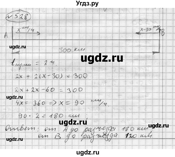 ГДЗ (Решебник) по алгебре 7 класс Бунимович Е.А. / упражнение номер / 528