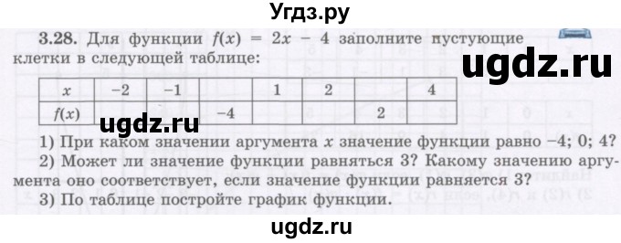 ГДЗ (Учебник) по алгебре 7 класс Шыныбеков А.Н. / раздел 3 / 3.28