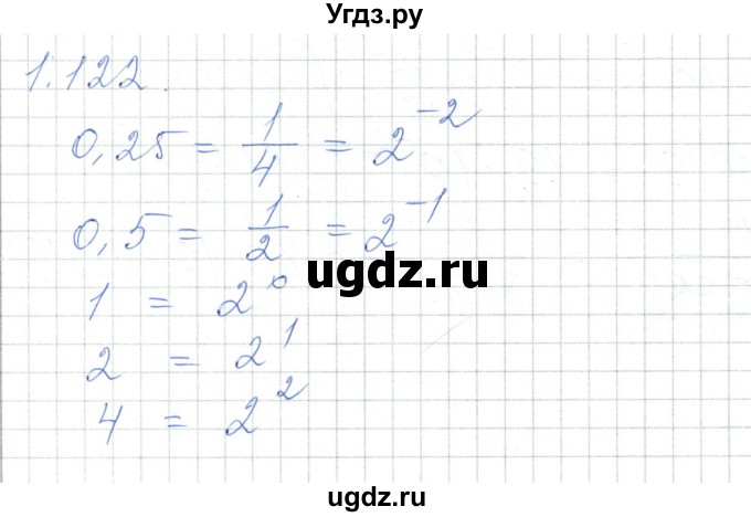 ГДЗ (Решебник) по алгебре 7 класс Шыныбеков А.Н. / раздел 1 / 1.122