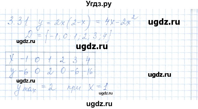 ГДЗ (Решебник) по алгебре 7 класс Шыныбеков А.Н. / раздел 3 / 3.31
