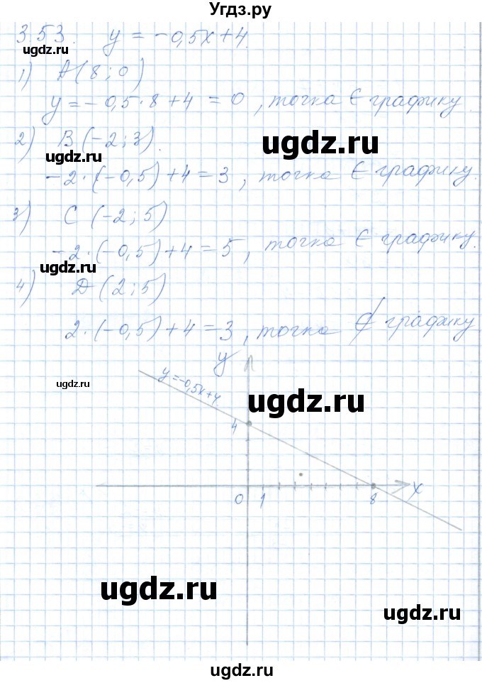 ГДЗ (Решебник) по алгебре 7 класс Шыныбеков А.Н. / раздел 3 / 3.53