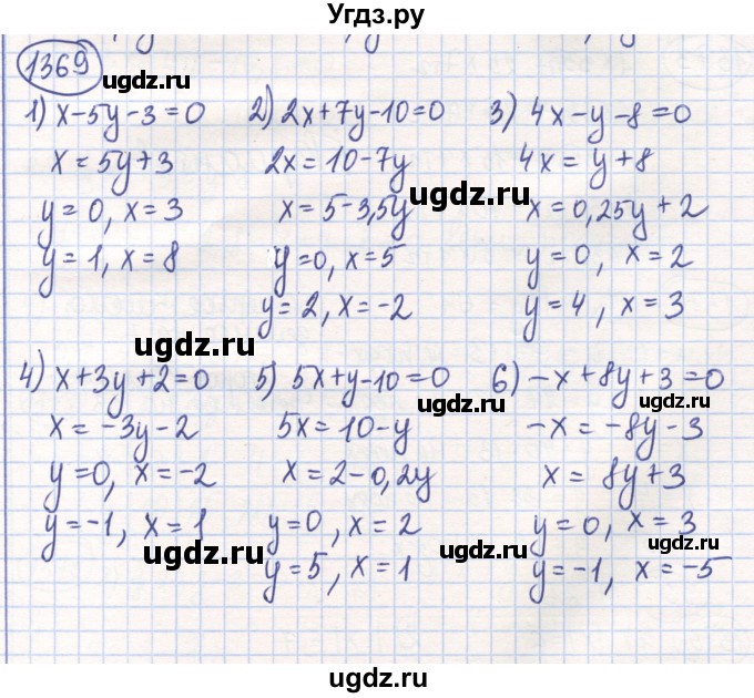 ГДЗ (Решебник) по математике 6 класс Алдамуратова Т.А. / упражнение номер / 1369