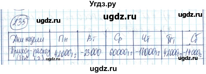 ГДЗ (Решебник) по математике 6 класс Алдамуратова Т.А. / упражнение номер / 235
