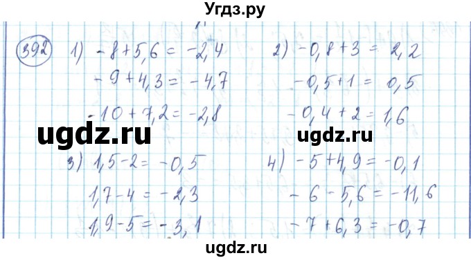 ГДЗ (Решебник) по математике 6 класс Алдамуратова Т.А. / упражнение номер / 392