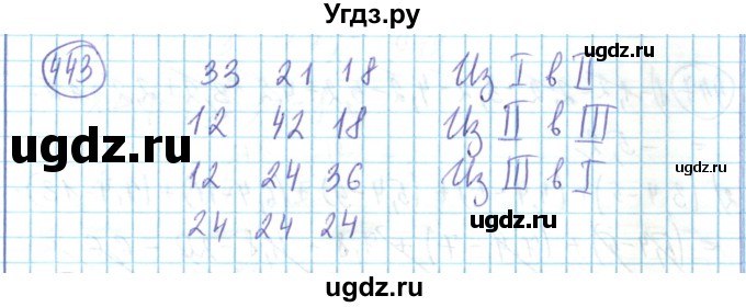 ГДЗ (Решебник) по математике 6 класс Алдамуратова Т.А. / упражнение номер / 443