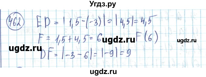ГДЗ (Решебник) по математике 6 класс Алдамуратова Т.А. / упражнение номер / 462