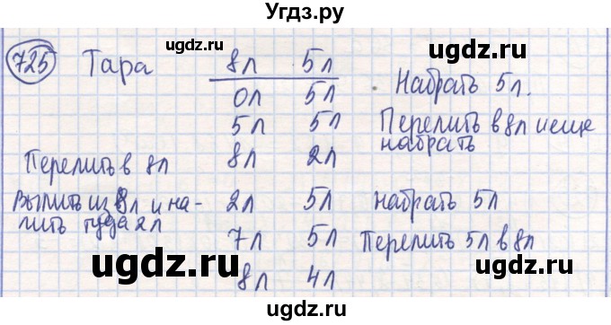 ГДЗ (Решебник) по математике 6 класс Алдамуратова Т.А. / упражнение номер / 725