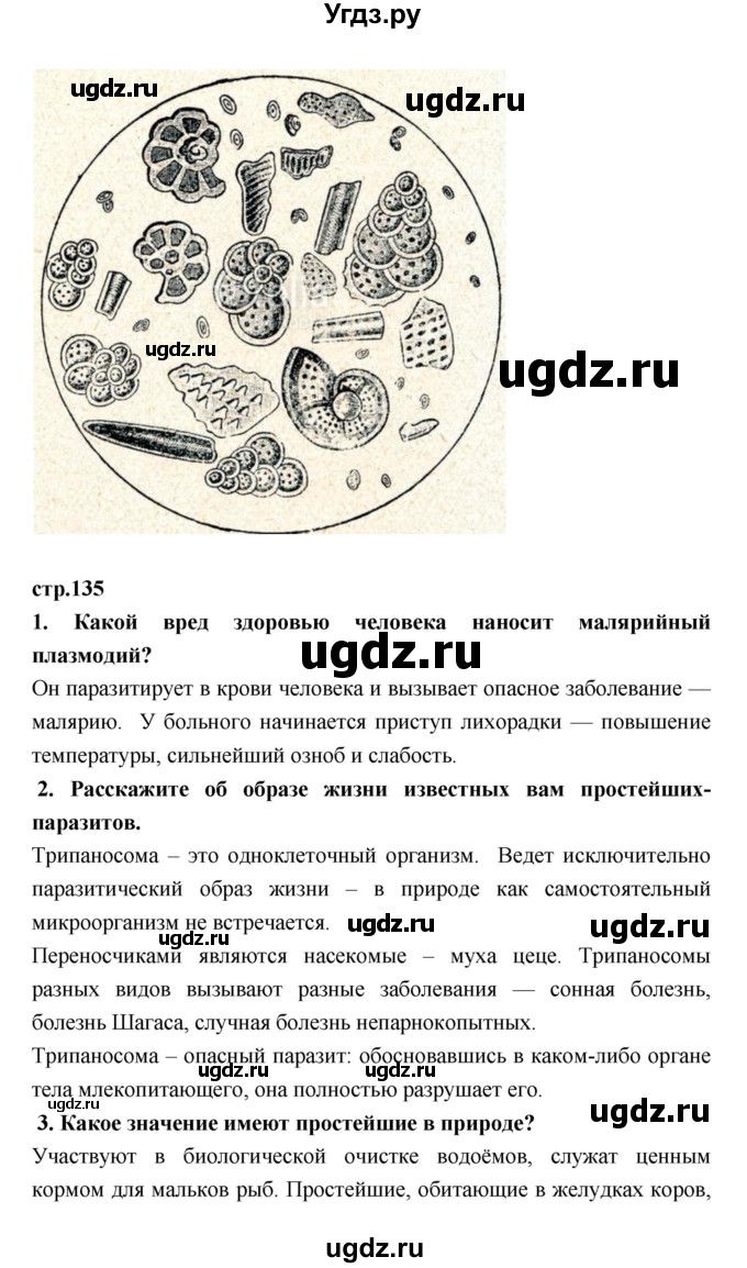 ГДЗ (Решебник) по биологии 7 класс Пасечник В.В. / параграф / 36(продолжение 2)