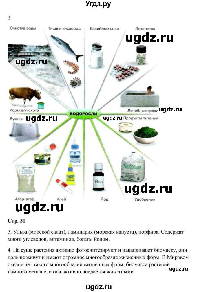 ГДЗ (Решебник) по биологии 7 класс (рабочая тетрадь) Пасечник В.В. / парагарф / 11(продолжение 2)