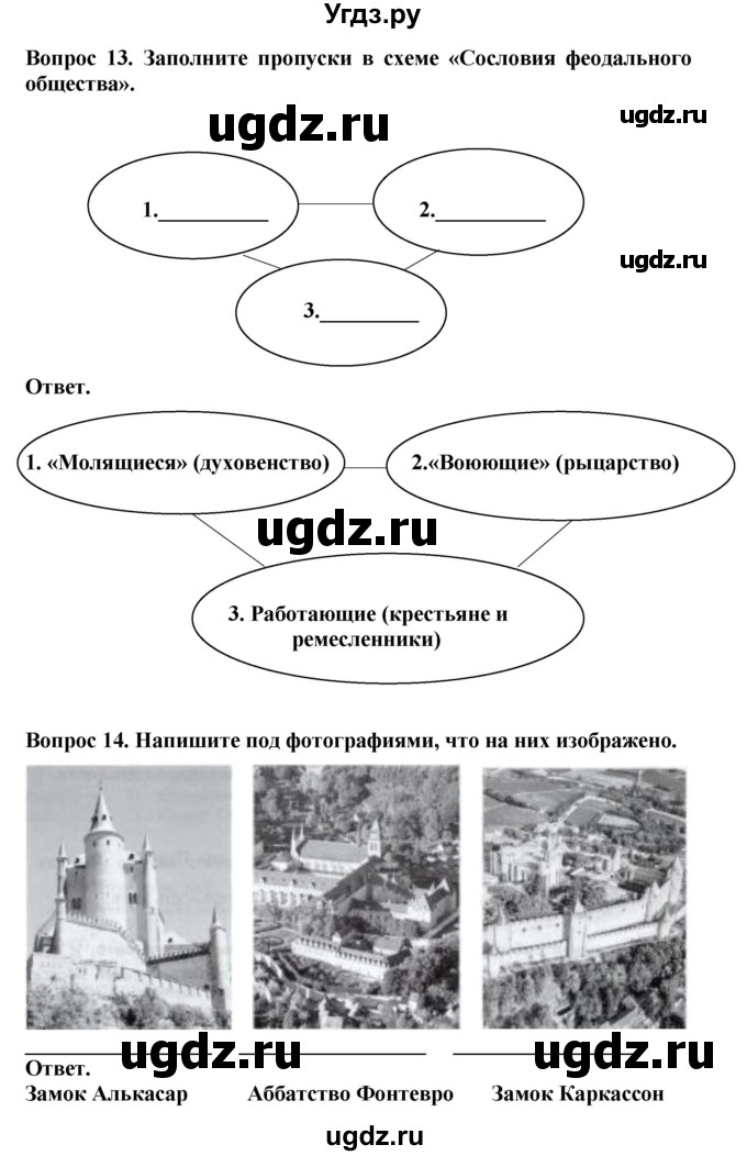 ГДЗ (Решебник 2019) по истории 6 класс (тетрадь-экзаменатор) Уколова И.Е. / страница / 16(продолжение 2)