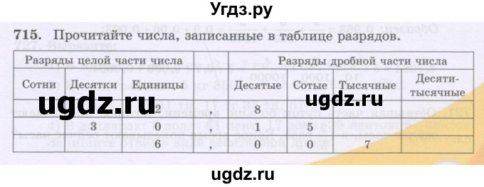 ГДЗ (Учебники) по математике 5 класс Алдамуратова Т.А. / упражнение / 715
